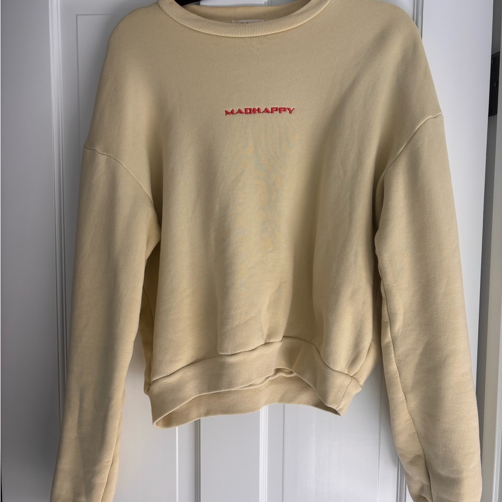 Madhappy butter yellow sweatshirt